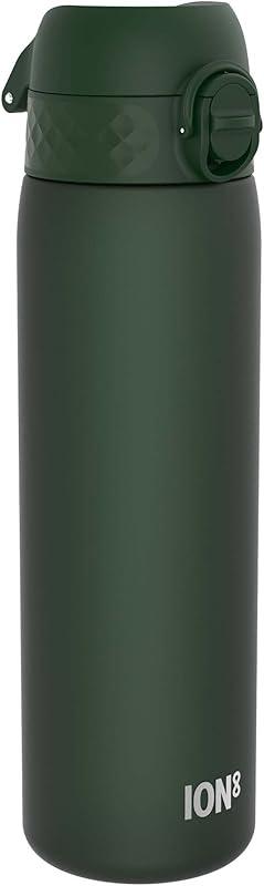 ION8 Gourde, 500ml, Anti-Fuite, Facile à Ouvrir, Verrouillage Sécurisé, Lavable en Lave-vaisselle, Sans BPA, Poignée de Transport, S'adapte aux Porte-gobelets, Facile à Nettoyer