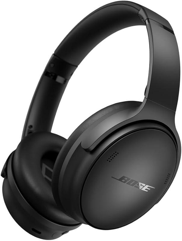 Bose QuietComfort Headphones, Casque sans fil immersif à réduction de bruit, Casque supra-aural Bluetooth avec micro intégré d’une autonomie allant jusqu’à 24 heures, Noir