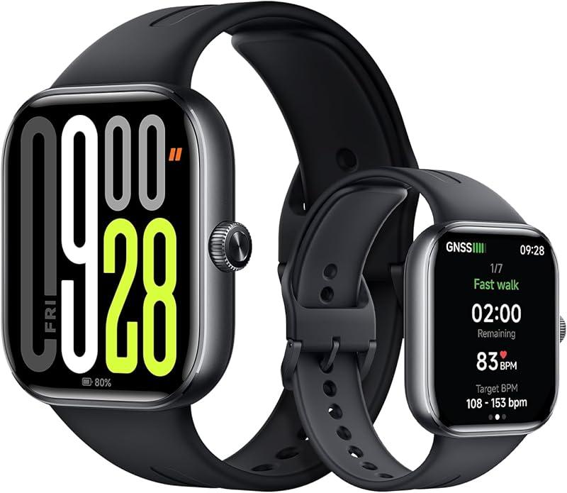 XIAOMI Redmi Watch 5-Montre Connectée, Suivi du Sport et Fitness, Ecran AMOLED 53mm, jusqu'à 24 Jours d'autonomie, 150+ Modes de Sport, Surveillance de la fréquence Cardiaque, Suivi du Sommeil, Noir