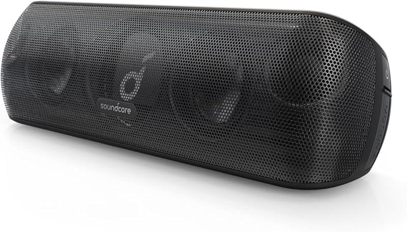 Soundcore Motion+ Enceinte Bluetooth Puissante avec Son Hi-Res 30W, USB-C, 12 Heures d'autonomie, Étanchéité IPX7, App avec EQ modifiable, DSP avancé et Audio Haute fidélité