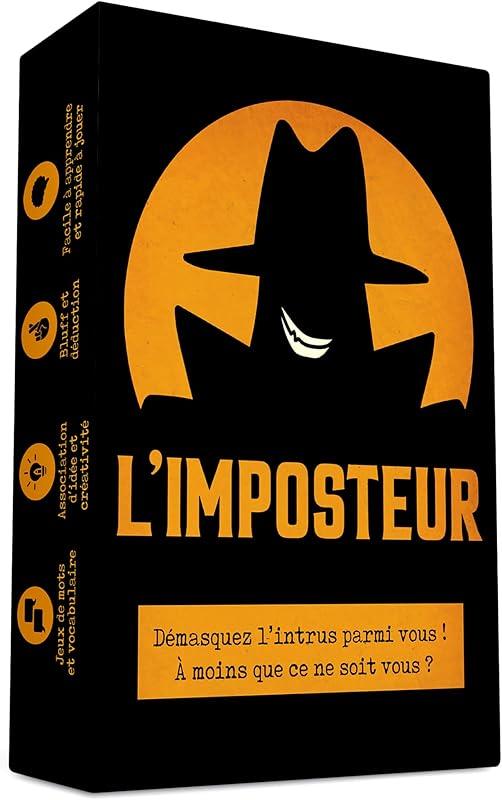 Oh Happy Games - L'Imposteur - Saurez-Vous Le démasquer ? Bluff, Créativité, Jeux de Mots et Suspicions ! Jeu d'ambiance - Jeu de Cartes - Jeu de Société Adulte